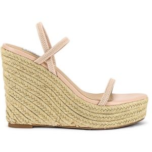 STEVE MADDEN SKYLIGHT WEDGE NUDE SIZE 10